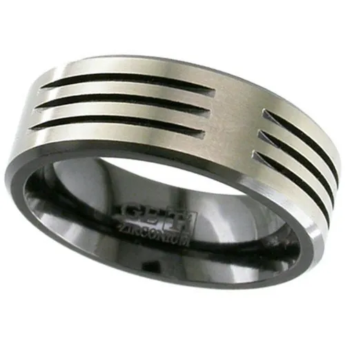 Zirconium Ring with Slots